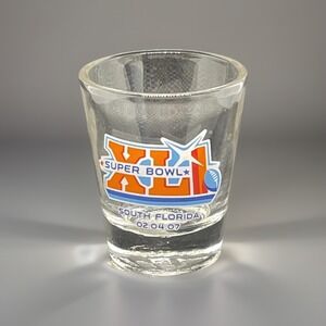 Super Bowl XLI Shot Glass South Florida 02.04.07 NFL Football Souvenir